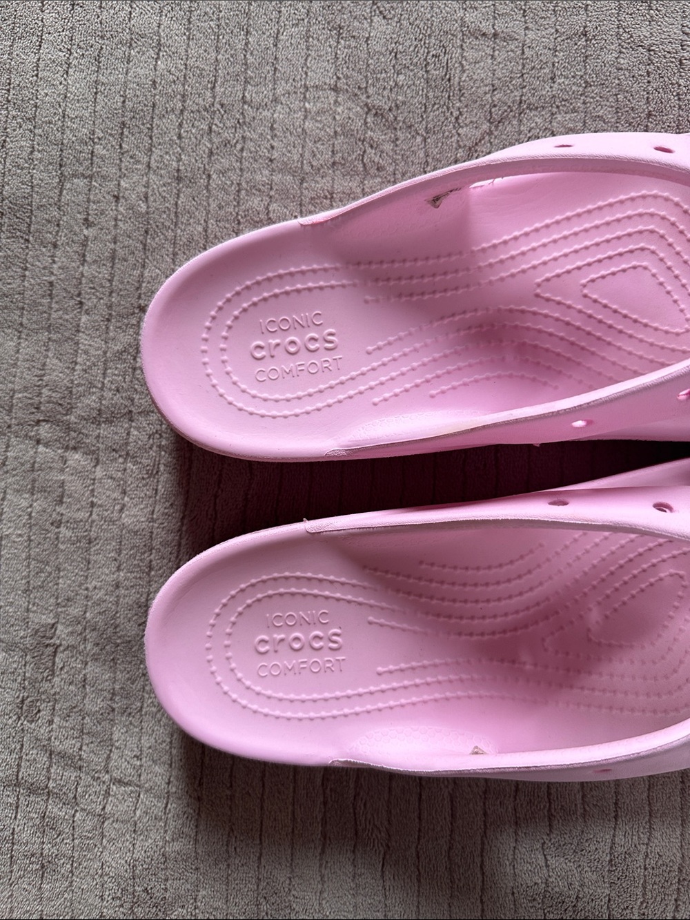 Crocs Unisex Classic Platform Flip Flop - Flamingo Pink Size 11 - Picture 2 of 4